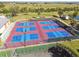 Aerial view of pickleball courts for community members on a sunny day at 2311 14Th W Ave # 108, Palmetto, FL 34221