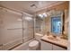 Functional bathroom featuring a shower-tub combination, neutral sink, and a large mirror at 4440 Fairways Blvd # 407, Bradenton, FL 34209