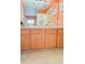 Bathroom vanity with a mirror, sink, and under sink cabinets at 4839 Turtle Bay Ter, Bradenton, FL 34203