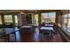 Spacious clubhouse featuring tables, chairs, and a well-stocked library at 629 Sawgrass Bridge Rd, Venice, FL 34292