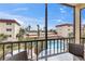 Balcony view overlooking the community pool, offering a relaxing outdoor space at 915 Beach Rd # 318, Sarasota, FL 34242