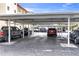 Ample covered parking spaces are available for residents, providing convenient vehicle storage at 915 Beach Rd # 318, Sarasota, FL 34242