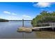 Dock overlooking the tranquil waters, with ample space for boating activities at 9998 Key Haven Rd, Seminole, FL 33777