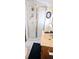 Bathroom featuring a vanity with a sink and enclosed shower with black mat at 10315 Cortez W Rd # 71-4, Bradenton, FL 34210