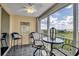 Inviting screened balcony offers comfortable seating and stunning water views of Tampa Bay at 2625 Terra Ceia Bay Blvd # 503, Palmetto, FL 34221