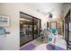 Outdoor patio featuring scenic views and sliding glass doors leading to indoor living spaces at 2832 74Th W St # 2180, Bradenton, FL 34209