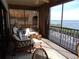 Relaxing balcony with comfortable seating and stunning water views at 4555 Bay Club Dr # 22, Bradenton, FL 34210