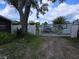 Gated entrance to property with mature tree and view of palm trees at 503 Olive Ave, Nokomis, FL 34275