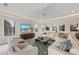 Inviting living room with plush seating, large windows, and a cohesive design creating a welcoming atmosphere at 7003 Holmes Blvd, Holmes Beach, FL 34217