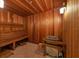 Relax in the sauna featuring wooden benches and walls for a tranquil spa experience at 800 N Tamiami Trl # 509, Sarasota, FL 34236