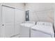 The laundry room features a new washer and dryer unit and wire shelving at 23445 Collina Way # 10103, Port Charlotte, FL 33980