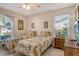 Bright bedroom features two twin beds, neutral walls, and plenty of natural light at 4149 Salernes Ave # 3048, Sarasota, FL 34233