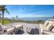 Spacious deck offers comfortable seating and panoramic views of the serene bay at 44 Tidy Island Blvd, Bradenton, FL 34210