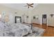Vaulted ceiling and hardwood floors, showing large closet and ensuite bathroom at 44 Tidy Island Blvd, Bradenton, FL 34210
