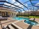 Beautiful pool and spa area within a screened enclosure, perfect for year-round enjoyment at 7934 Royal Birkdale Cir, Lakewood Ranch, FL 34202