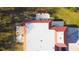 Aerial view of the roof and the home's outdoor living spaces, showcasing the property layout at 916 W Faith Cir, Bradenton, FL 34212