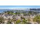 An aerial view showcasing the marina, waterfront, and cityscape at 101 S Gulfstream Ave # 14G, Sarasota, FL 34236