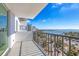 Relax on this condo balcony with views of the beach, bay and blue skies at 101 S Gulfstream Ave # 14G, Sarasota, FL 34236