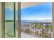 Balcony with views of the water, boats, and coastline at 101 S Gulfstream Ave # 14G, Sarasota, FL 34236