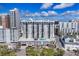 Beautiful high-rise condo building featuring multiple balconies and a rooftop pool at 101 S Gulfstream Ave # 14G, Sarasota, FL 34236