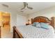 Bedroom with bed and walk in closet at 11607 Meadowgate Pl, Bradenton, FL 34211