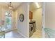 A convenient laundry room featuring modern appliances and ample storage space at 11607 Meadowgate Pl, Bradenton, FL 34211