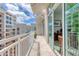 Open balcony with city views providing outdoor relaxation and entertainment space at 1350 Main St # 1701, Sarasota, FL 34236