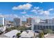 Beautiful city views showcasing buildings, retail and commercial spaces, trees, and a bright blue sky at 1350 Main St # 1701, Sarasota, FL 34236