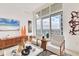 Chic living room showcasing cityscape views, contemporary furniture, and sleek decor at 1350 Main St # 1701, Sarasota, FL 34236