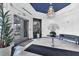 Elegant lobby with tiled floors, chandelier and comfortable seating at 1350 Main St # 1701, Sarasota, FL 34236