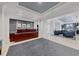 Contemporary lobby features reception area, plush seating, and modern design elements at 1350 Main St # 1701, Sarasota, FL 34236
