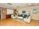 Inviting common room featuring comfortable seating and stylish decor at 1350 N Portofino Dr # 108, Sarasota, FL 34242