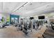 Community fitness center features modern weight machines, cardio equipment, ceiling fans, and mirrored walls at 3442 Chestertown Loop, Bradenton, FL 34211