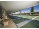 Well-maintained shuffleboard courts offer a recreational activity for residents at 3912 14Th E St, Ellenton, FL 34222