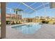 Screened in pool with lake view at 4173 Hearthstone Dr, Sarasota, FL 34238