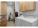 Functional laundry room with modern appliances and ample storage space, designed for convenience at 4540 Murdock Ave, Sarasota, FL 34231