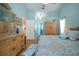 Large main bedroom with natural light and wood-look flooring at 5110 76Th E St, Bradenton, FL 34203