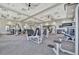 Bright fitness center with high ceilings, ceiling fans, and a variety of modern weight machines at 5317 Coral Reef Way, Bradenton, FL 34211
