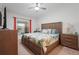 Inviting bedroom with a large window and neutral decor at 5517 Palmer Cir # 203, Bradenton, FL 34211