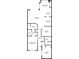 Floor plan featuring three bedrooms, living room, breakfast nook, dining area, two baths, and foyer at 5517 Palmer Cir # 203, Bradenton, FL 34211