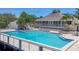 A serene community pool provides relaxing area for community members and guests at 92 Tidy Island Blvd, Bradenton, FL 34210