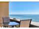 Enjoy unobstructed, panoramic ocean views from this condo's private balcony with seating at 1055 Gulf Of Mexico Dr # 405, Longboat Key, FL 34228