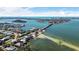 Aerial view of beach community near bridge overlooking the bay at 1622 Wisconsin Ln, Sarasota, FL 34239