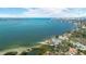 Breathtaking aerial view of waterfront homes with bay backdrop at 1622 Wisconsin Ln, Sarasota, FL 34239