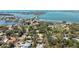 Beautiful aerial view of the property near the water with easy access to the beach at 1622 Wisconsin Ln, Sarasota, FL 34239