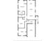 Detailed floor plan illustrating the layout of the primary bedroom, kitchen, living room, laundry room, and bedrooms at 1622 Wisconsin Ln, Sarasota, FL 34239