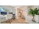 Bright office area connected to the bedroom with hardwood floors and ample natural light at 1633 Ridgewood Ln, Sarasota, FL 34231
