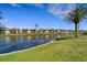 Beautiful water view showcasing manicured landscaping and inviting community surroundings at 1714 Coral Sands Ct, Venice, FL 34293