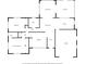 Detailed floor plan featuring multiple bedrooms, baths, a living room, kitchen, dining area, sunroom, foyer, and garage at 1940 35Th N St, St Petersburg, FL 33713