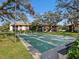 Well maintained community shuffleboard court and lush lawn at 2526 Clubhouse Dr # 203, Sarasota, FL 34232
